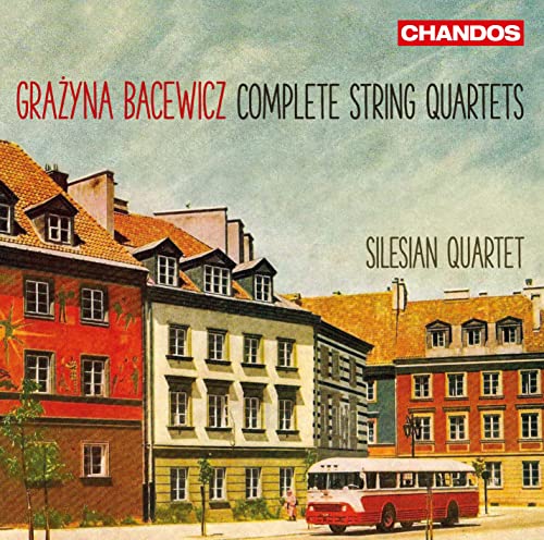 CD cover with a European townscape and the text "Grażyna Bacewicz.