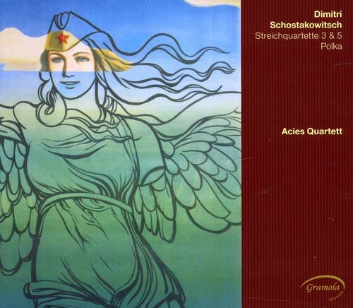 CD cover with illustration of a woman in a red starburst.