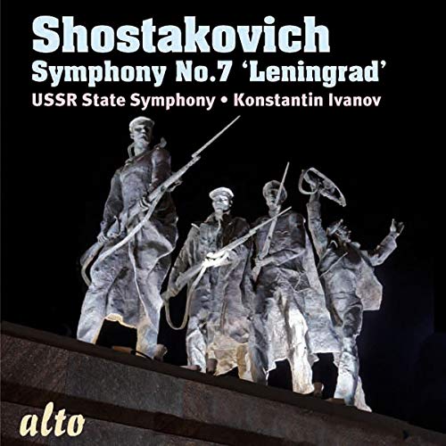 CD cover for Shostakovich’s Symphony No. 7 ‘Leningrad’ featuring soldiers.