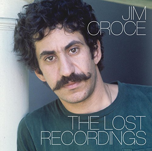 Jim Croce portrait album cover, “The Lost Recordings”, with mustache.