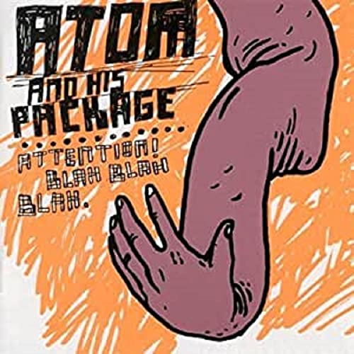 CD cover with stylized text and a cartoon hand illustration.