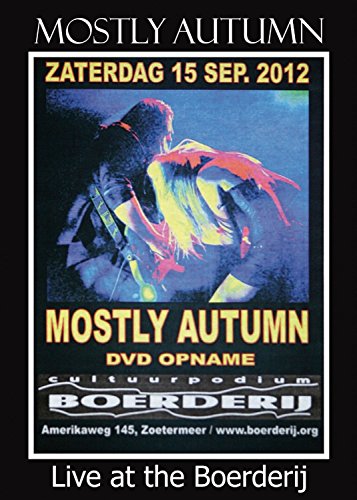 Mostly Autumn live DVD cover featuring a guitarist in blue lighting.