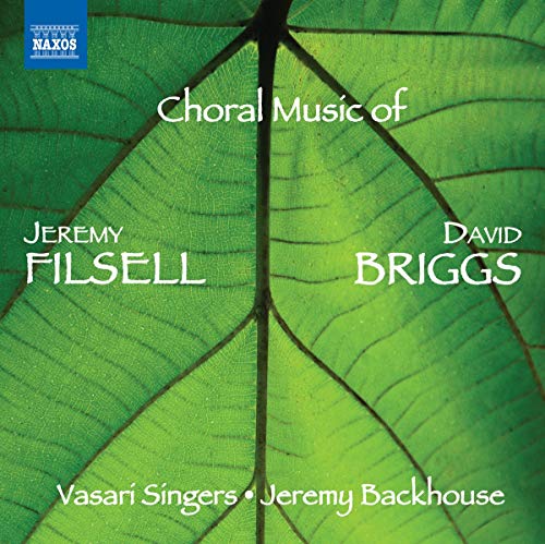 CD cover with a green leaf and composers’ names Filsell and Briggs.