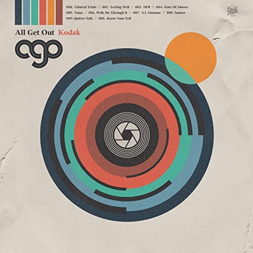 CD cover for “All Get Out - Kodak” with abstract circular design.