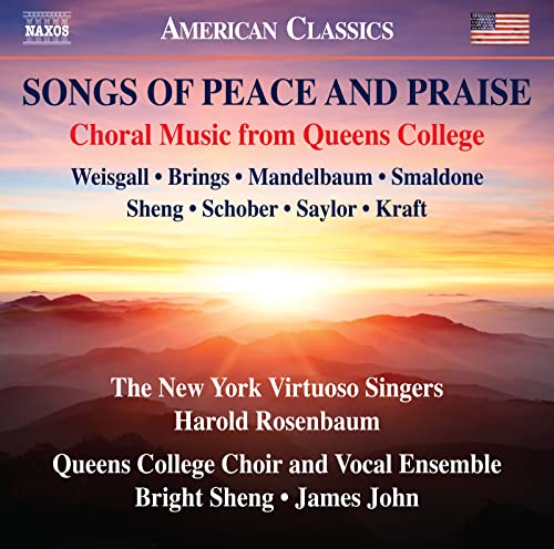 CD cover for Queens College Choir’s “Songs of Peace and Praise.”