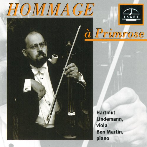 CD cover featuring a portrait of violinist B. Lindemann with his viola.