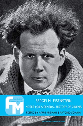 Black and white portrait of Sergei Eisenstein, book cover.