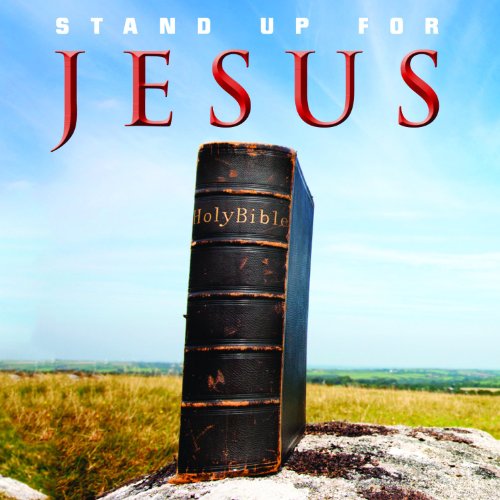 CD cover with the words "Jesus" above a dark Bible in a field.