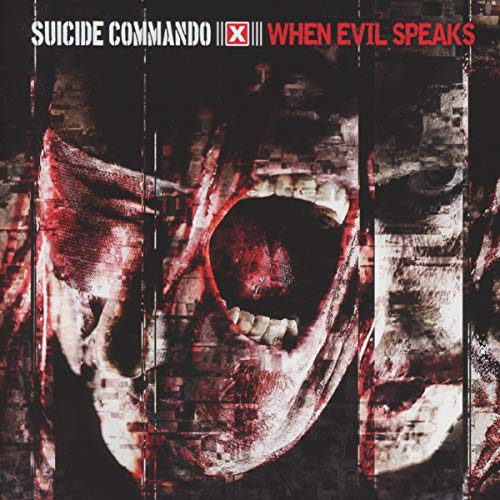CD cover: distorted skull with open mouth, red and black tones.