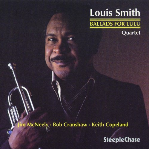 Louis Smith holding a trumpet on the album cover "Ballads For Lulu.
