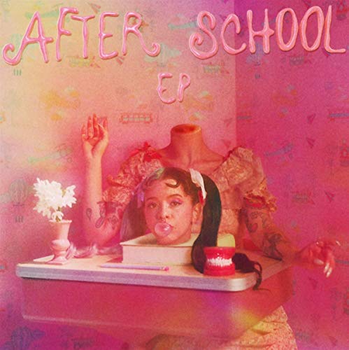 Melanie Martinez "After School EP" CD cover with surreal, pink imagery.