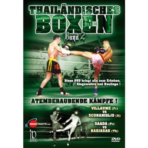 DVD cover for “Different Fighters - Thai Boxing Vol.2” featuring fighters in action.