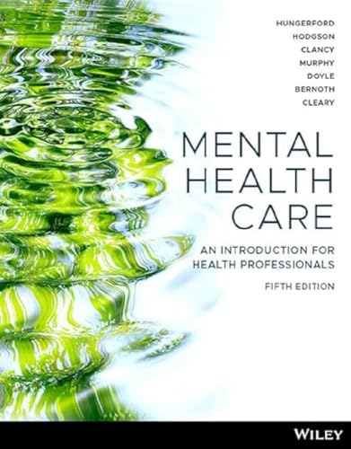 Mental Health Care : An Introduction for Health Professionals