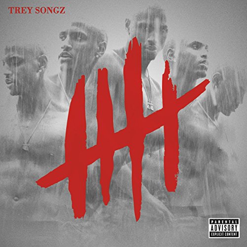 Trey Songz "Chapter V" CD cover with a red number five and blurred faces.