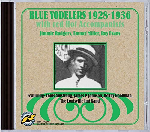 CD cover for "Blue Yodelers" featuring a portrait of a man with a hat.