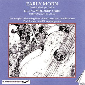CD cover for "Early Morn" featuring a guitar and abstract white shapes.