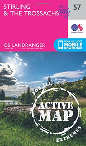 Landranger Active (57) Stirling & The Trossachs (OS Landranger Map)