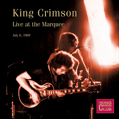 CD cover for King Crimson’s 1969 Marquee concert, featuring a guitarist.