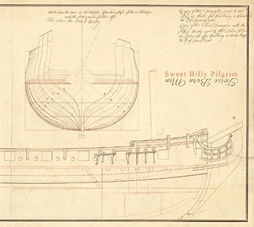CD cover: ship blueprints with "Sweet Billy Pilgrim - Twice Born Men" text.