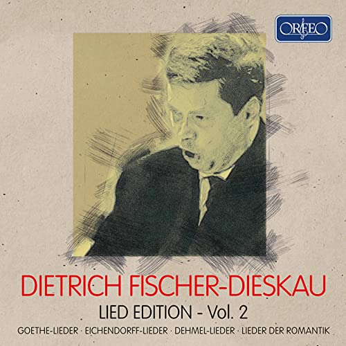 CD cover featuring a portrait of Dietrich Fischer-Dieskau in sketched style.