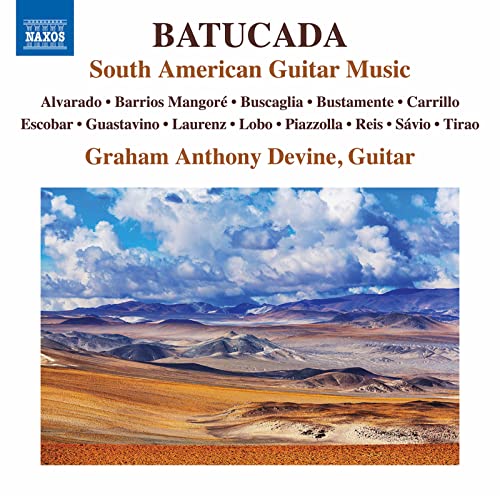 CD cover for "Batucada" featuring a landscape and artist Graham Anthony Devine.
