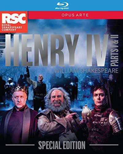 Blu-ray cover for Shakespeare’s Henry IV Parts 1 & 2, stage production.