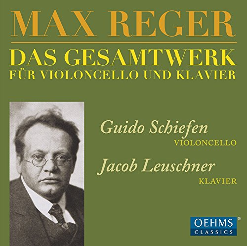 CD cover featuring Max Reger, Guido Schiefen, and Jacob Leuschner.