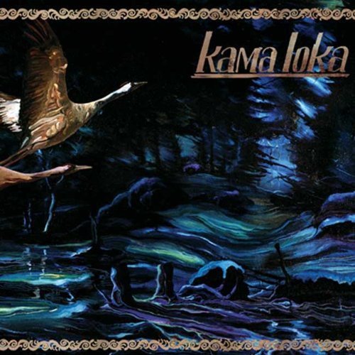 CD cover with a painted image of a bird flying over water and trees.