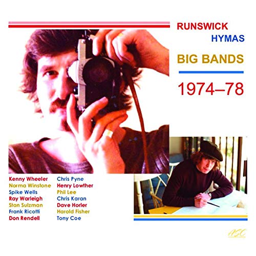 CD cover for “Big Bands 1974-78” featuring musicians and photography.