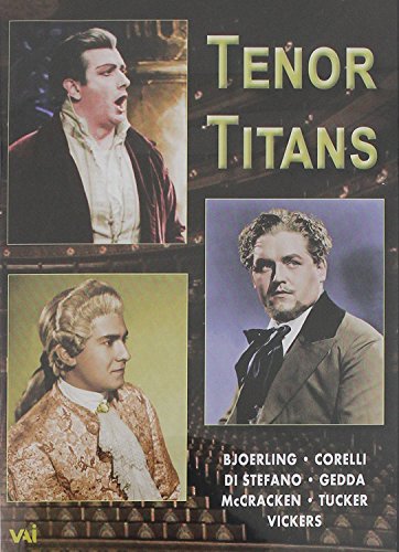 DVD cover featuring portraits of four opera tenors, titled "Tenor Titans".