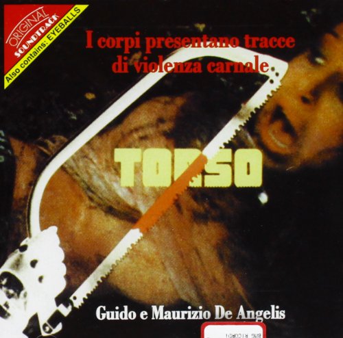CD cover with a distressed image of a torso and a saw blade.