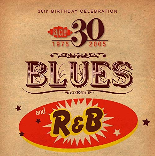 CD cover for “30th Birthday Sampler - Blues & R&B” with ornate text.