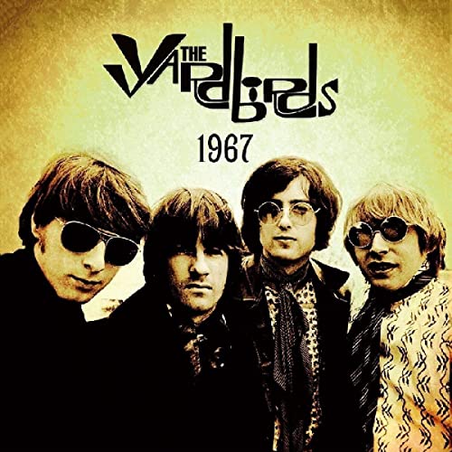 The Yardbirds 1967 album cover featuring four band members against a textured yellow background.