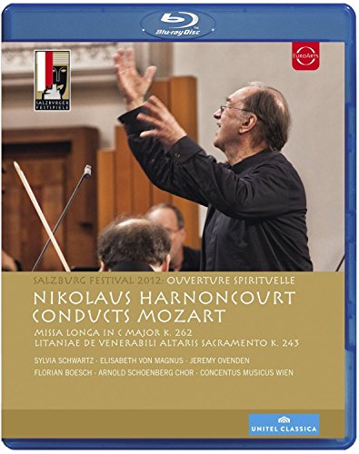 Blu-ray cover: Conductor Nikolaus Harnoncourt leading an orchestra.