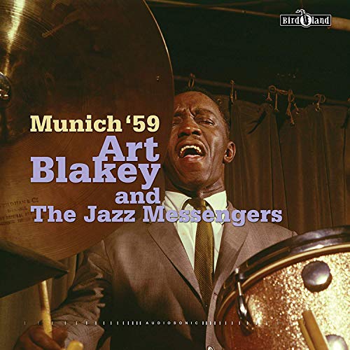 CD cover of Art Blakey & The Jazz Messengers, drummer in focus.