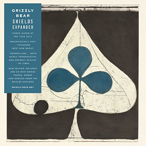 Album cover for Grizzly Bear’s “Shields: Expanded” featuring a dark spade card.