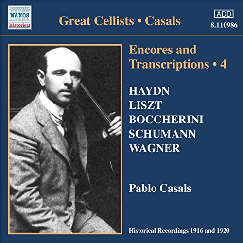 CD cover featuring portrait of cellist Pablo Casals and composer names.