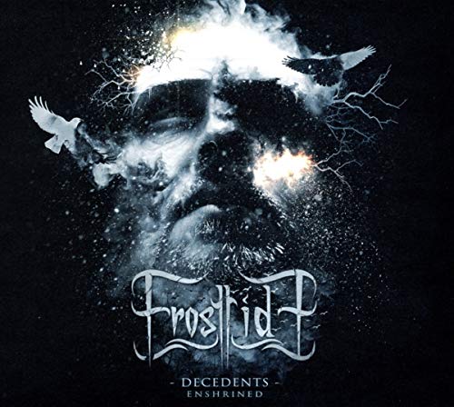 CD cover art: a distorted face with birds and cosmic effects.