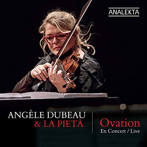 Violinist Angèle Dubeau performing live with La Pieta, CD cover.