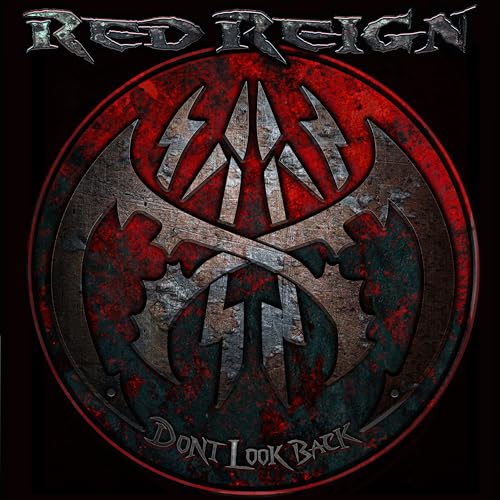 Red Reign album cover: circular design with red, black, and silver imagery.