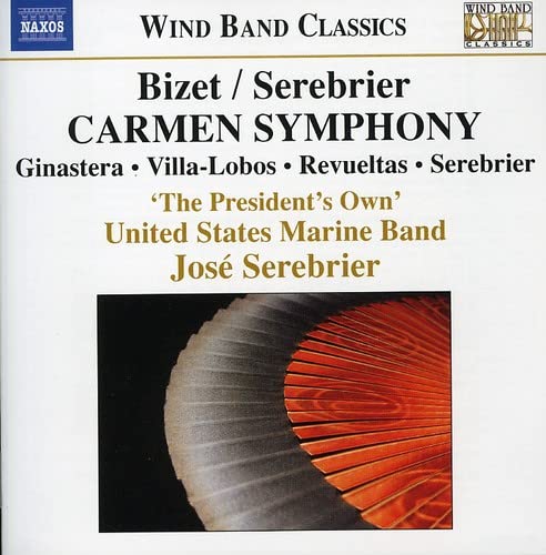 CD cover for “Carmen Symphony” by Bizet/Serebrier, featuring the US Marine Band.