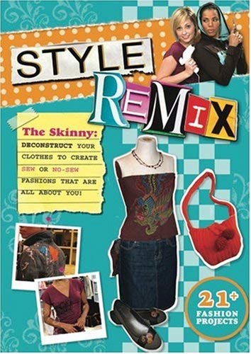 DVD cover for "Style Remix" featuring fashion, sewing, and design elements.