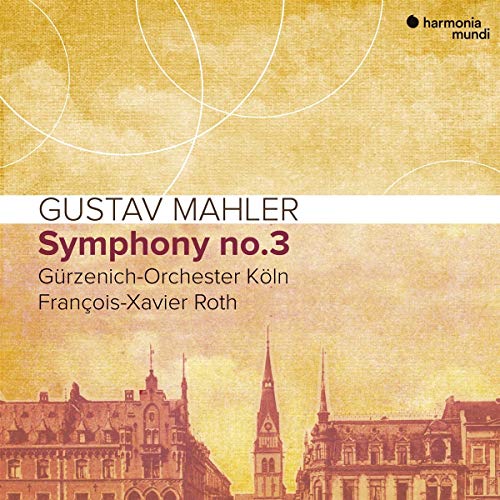 CD cover for Gustav Mahler’s Symphony No. 3 with city skyline.