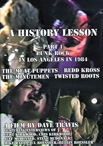 DVD cover for "History Lesson Part 1: Punk Rock in Los Angeles 1984".