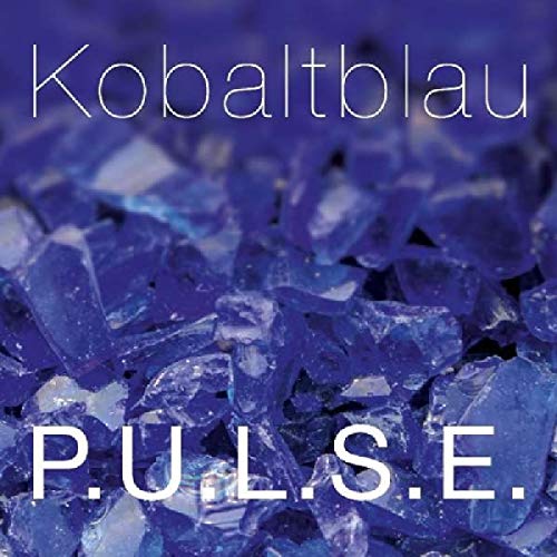 CD cover for Pulse - Kobaltblau, featuring blue crystal fragments.