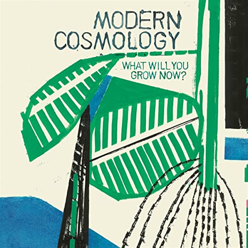 CD cover with green leaves and text: "Modern Cosmology - What Will You Grow Now?".