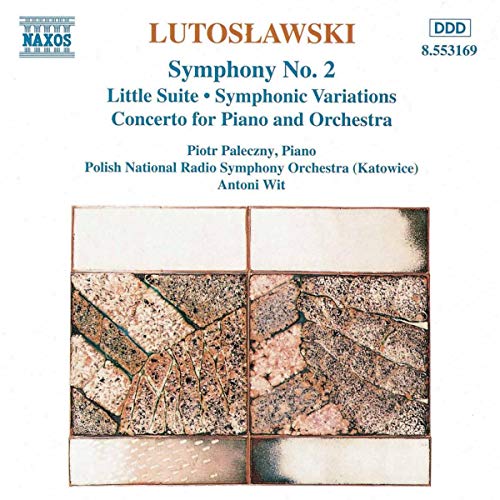 CD cover for Lutosławski’s Symphony No. 2 with abstract geometric design.