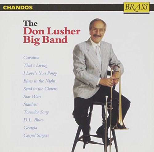 CD cover featuring Don Lusher with a trombone, tracklist visible.