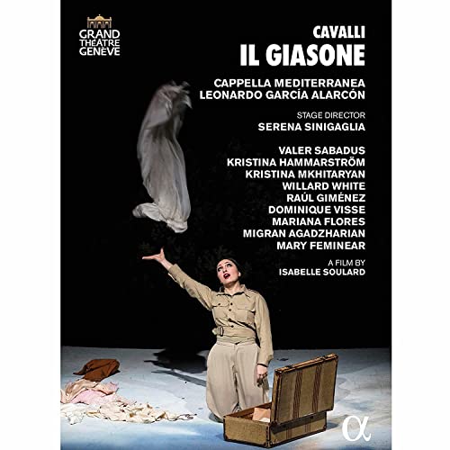 DVD cover for Cavalli’s “Il Giasone” opera, featuring performers in costume.