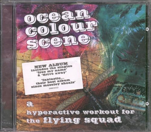 CD cover for Ocean Colour Scene’s “Hyperactive Worko” with floral and insect imagery.